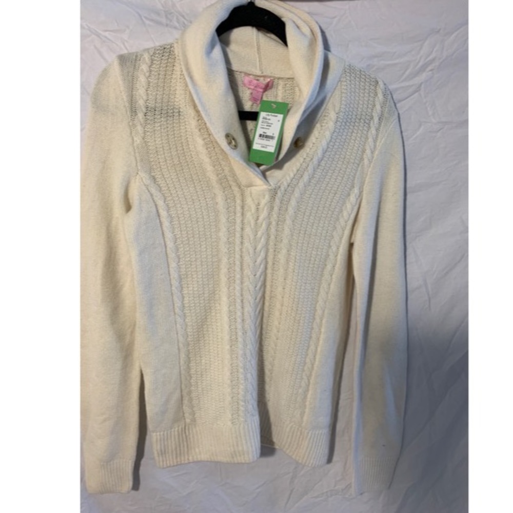 Lily Pultzer White Bailey Sweater